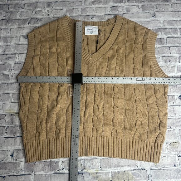 NWT Walter Hagen Women's Clubhouse Sweater Vest Size XXL (WGH11516) Tan - Picture 8 of 14
